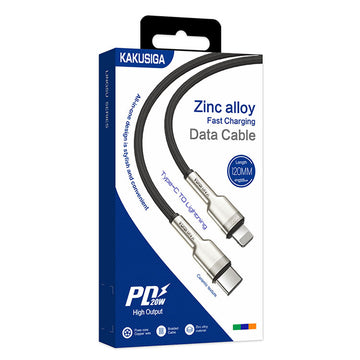 Cablu Date si Incarcare Kaku KSC-685, USB-C la Lightning, PD20W, QC3.0, 1.2m - Negru