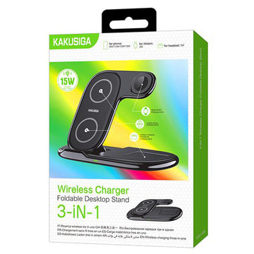 Incarcator Kaku KSC-1358 Wireless, 15W - Negru