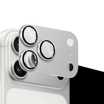 Folie Camere pentru iPhone 18 Pro Max, Camfit, Metalica, Full Cover - Argintiu