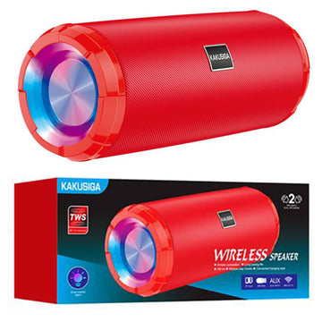Boxa Portabila Kaku KSC-609, Wireless, BT 5.0, TWS, 5W, 4H, 1800mAh, USB, AUX, TF Card, FM - Rosu