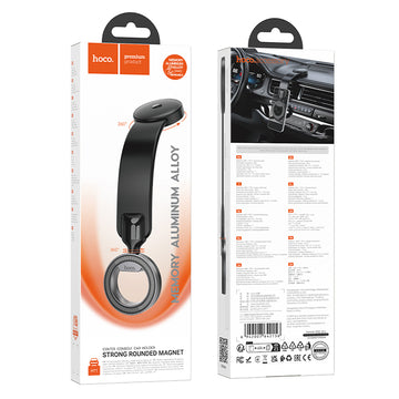 Suport Auto Hoco H71, Magnetic, Montaj Bord, Ring - Gri