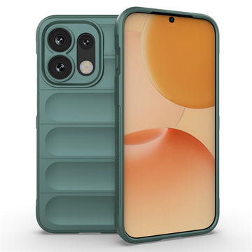 Husa Wave pentru Oppo Reno 16/16 Pro, Grip Microfiber, ShockProof - Verde inchis