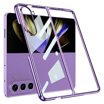 Husa Chrome pentru Samsung Z Fold6, Plastic Thin, Crystal - Mov