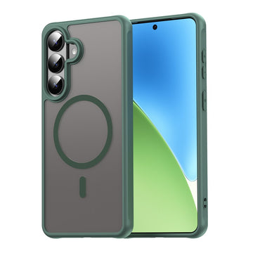 Husa MagFrost Pro pentru Samsung S26 Plus, Matte MagSafe, Frosted Frame - Verde