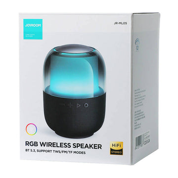 Boxa Portabila Joyroom JR-ML05, BT 5.3, cu LED si Microfon Incorporat, 1500mAh, 8W - Negru