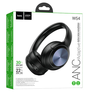 Casti Wireless Hoco W54, Over Ear, ANC - Negru