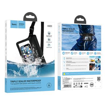 Husa Telefon Hoco HX51, Subacvatica, WaterProof IPX8, Universal - Negru