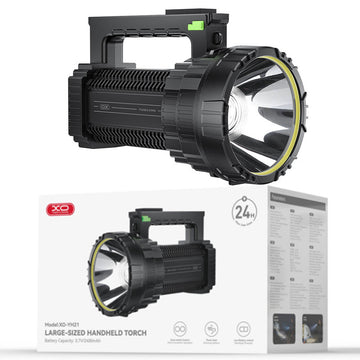Lampa XO YH21, de Mare Capacitate, 2400mAh, High Beam LED, Camping, ~10h Utilizare - Negru