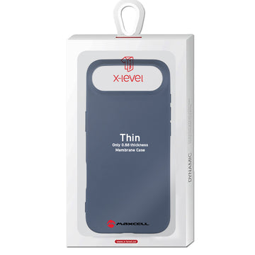 Husa X-Level Thin pentru iPhone 17 Air, Thin Series, SoftTouch - Bleumarin
