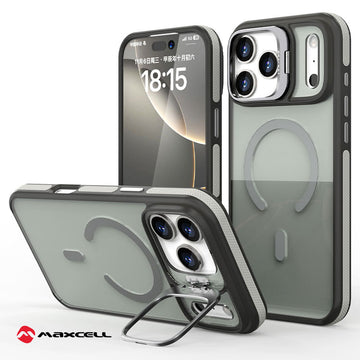 Husa KickStand pentru iPhone 17, Heavy Grip Hone, MagCase, CamBracket - Titan Grey