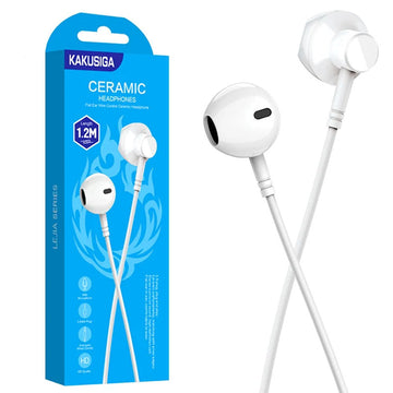 Casti cu Fir Kaku KSC-578, In Ear, 3.5mm, 1.2m, Mic & Volume Key, HiFI - Alb