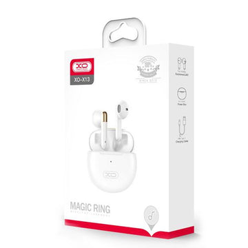 Casti Wireless XO X13, Ear Buds, BT 5.1, 200h StandBy, 300mAh, Magic Ring - Alb