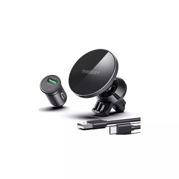 Suport Auto cu Incarcare Wireless XO TK-26, Ventilatie, MultiAngle - Negru