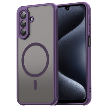 Husa MagFrost Pro pentru Samsung Galaxy A17, Matte MagSafe, Frosted - Rama mov