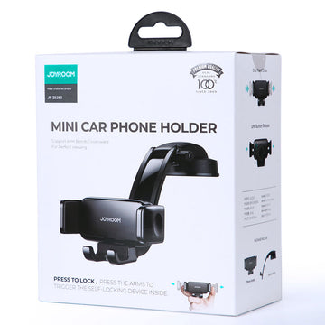 Suport Auto Joyroom JR-ZS283W, cu Cleme Laterale, Montaj Cockpit Bord, MultiAngle - Negru