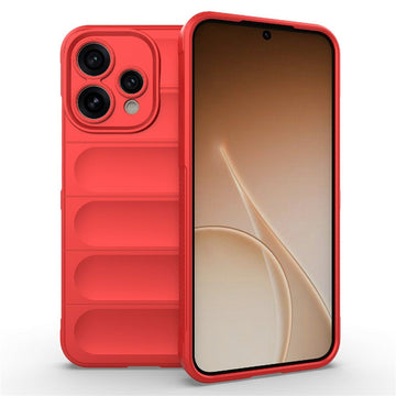 Husa Wave pentru Oppo A6 Pro 5G, Grip Anti-Shock, TPU - Rosu