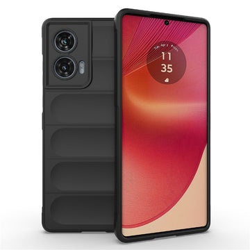 Husa Wave pentru Motorola Edge 50, Fusion, Grip Anti-Shock, TPU - Night negru