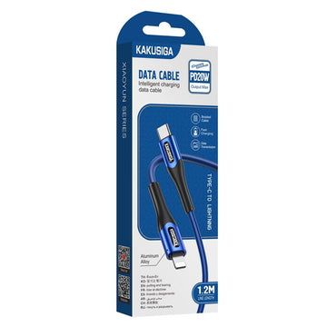 Cablu Date si Incarcare Kaku KSC-724, USB-C la Lightning, PD20W, QC3.0, 3A, 1.2m - Albastru