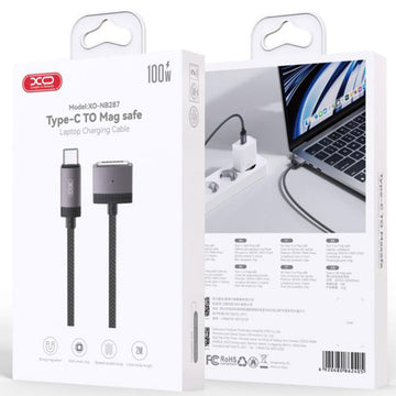 Cablu Incarcare XO NB287, Mag3 la USB-C, 100W, Magnetic, 2m - Negru