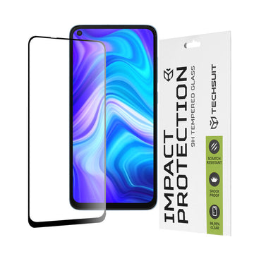 Folie Clear pentru Xiaomi Redmi Note 9 4G, Full Glass - Transparent / Negru