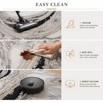 Covor Modern Imperial Obsidian Livario White Gold