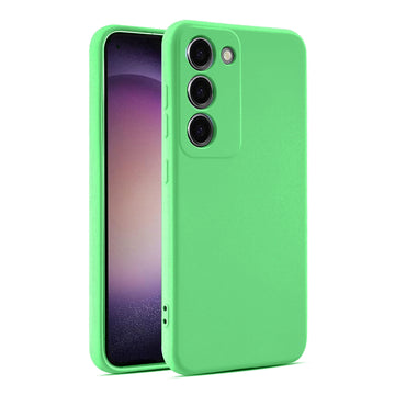 Husa Soft pentru Samsung A54, MicroFiber, TPU - Verde neon