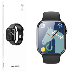 Ceas SmartWatch Hoco Y12, Sport, Call Version, iPhone67 Waterproof, 128MB - Negru