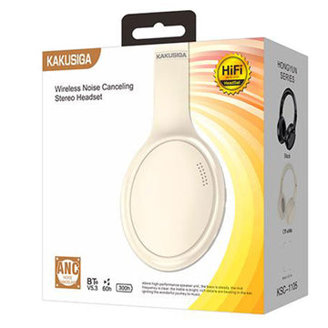 Casti Wireless Kaku KSC-1105, On-Ear, BT 5.3, 60H, 500mAh, Active Noise Canceling - Alb