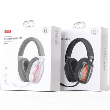 XO (BE46) - Casti Wireless, Over Ear, BT 5.3, Gaming, 2 in 1, USB-C+USB-A, Black/Pink