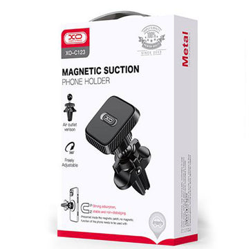 Suport Auto XO C123, Magnetic, Montaj Ventilatie, Square, MultiAngle, Lock Position - Negru