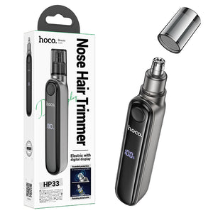 Trimmer nas si urechi Hoco HP33, UltraSpeed, afisaj LED, 400mAh, de calatorie - Gri