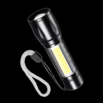 Lampa X-start EL006, LED, Zoom Radius 200m, 350LM, 3W - Negru