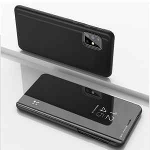 Husa Mirror - Samsung A40 - Flip Stand, Black
