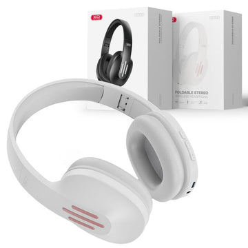 Casti Wireless XO BE39, Over Ear, BT 5.0, 180h StandBy, Gaming, Foldable - Alb