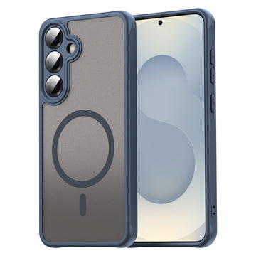 Husa MagFrost Pro pentru Samsung Galaxy A27, Matte MagSafe, Frosted - Rama bleumarin