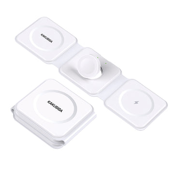 Incarcator Wireless Kaku KSC-1359, 15W, Qi Charging, Fast Charging, Foldable - Alb
