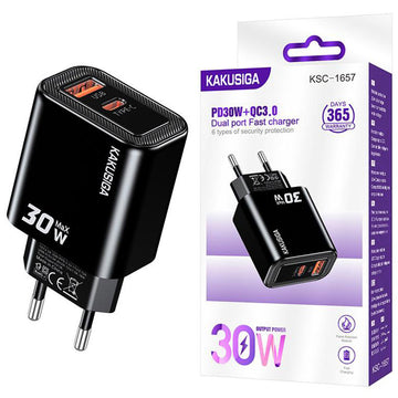 Incarcator Kaku KSC-1657 Retea, 30W - Negru