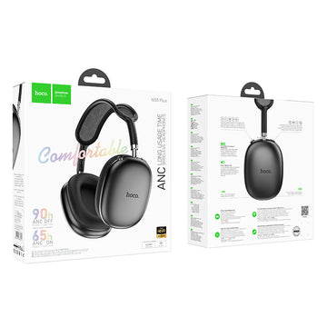 Casti Wireless Hoco W55 Plus, Over Ear, Bt5.4, ANC, 45h StandBY - Gri