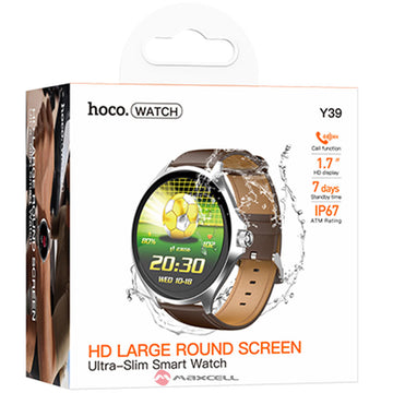 Ceas SmartWatch Hoco Y39, BT 5.3, AMOLED, 300mAh - Argintiu