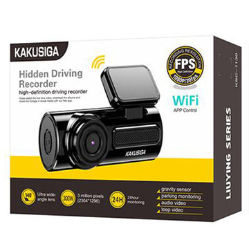 Kaku (KSC-1130) - Camera de bord, 1080P/30fps, iPhoneS HD, 5V, 180mAh, control pe telefon, Black