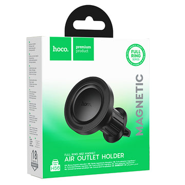 Suport Auto Hoco H56, Magnetic, Montaj Ventilatie, PullClip - Negru