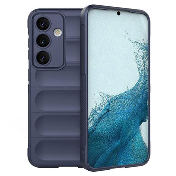 Husa Wave pentru Xiaomi 15, Grip Microfiber, ShockProof - Bleumarin