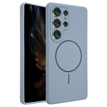 Husa MagThin pentru Samsung S25, Smooth Soft, MagSafe - Mov deschis
