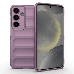 Husa Wave pentru Xiaomi 15, Grip Microfiber, ShockProof - Mov deschis