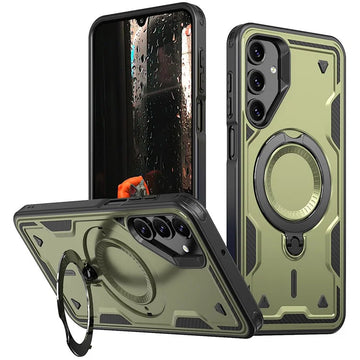 Husa Hybrid Armor pentru iPhone 17 Pro, MaGreyng, Multiangle - Oliv