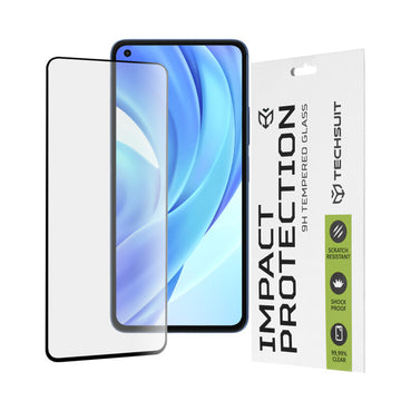 Folie Clear pentru Xiaomi Mi 11 / Mi 11 Lite / Mi 11 Lite 5G NE, Full Glass - Transparent / Negru