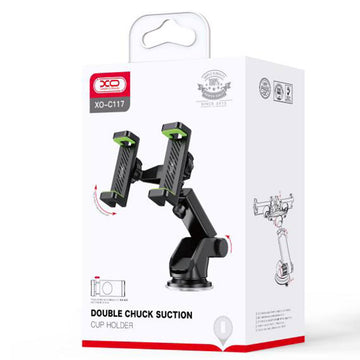 Suport Auto XO C117, cu Cleme Laterale, Montaj Bord, MultiAngle, Brat Ajustabil - Negru