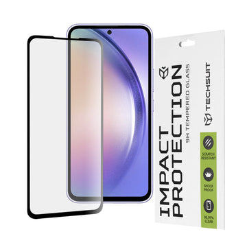 Folie Clear pentru Samsung A54, Full Glass - Transparent / Negru