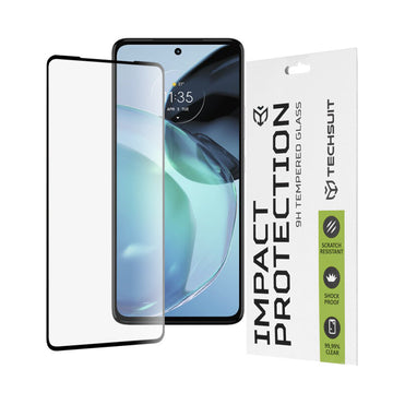 Folie Clear pentru Motorola Moto G72, Full Glass - Transparent / Negru