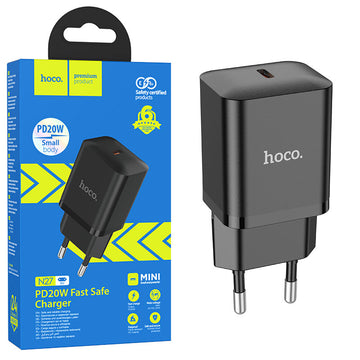 Incarcator Retea Hoco N27, 20W, 1xUSB-C, PD - Negru